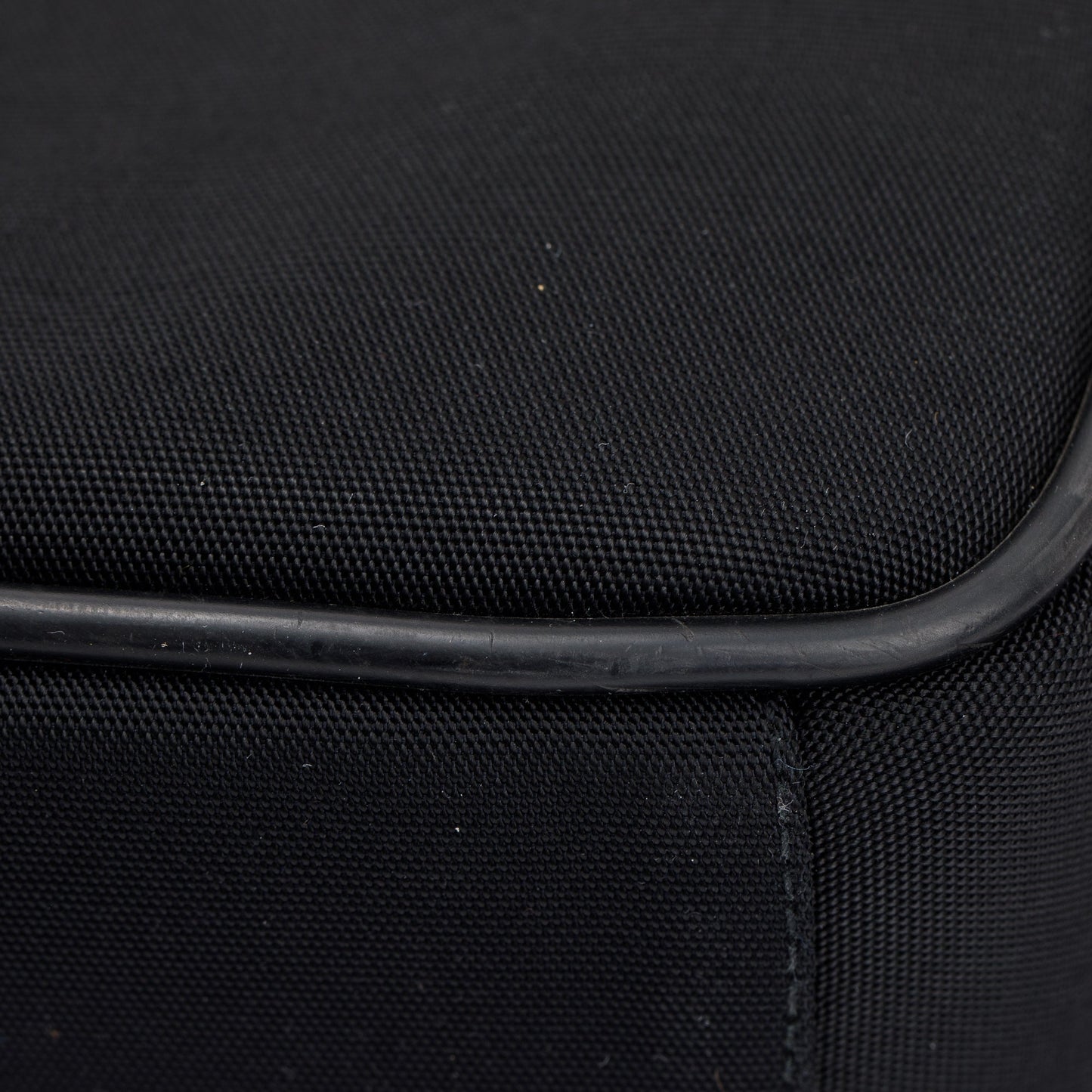 Gucci Black Leather Trimmed Canvas Briefcase