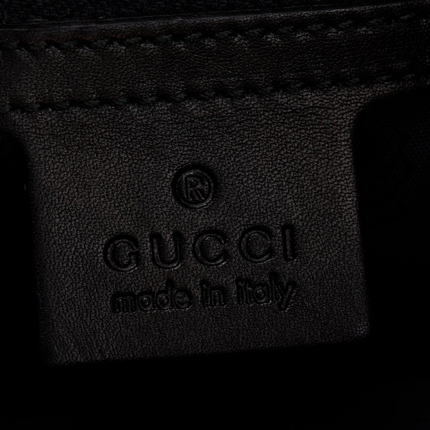 Gucci Black Leather trim Dialux Coated Canvas Large Queen Bow Hobo