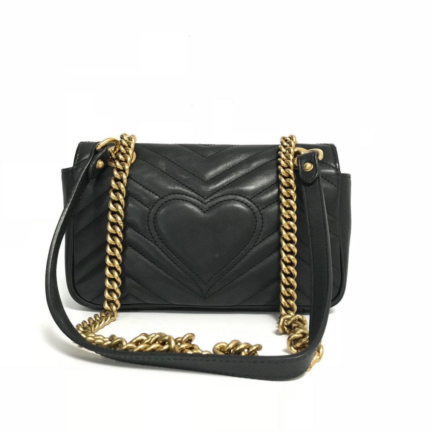 Gucci Black Marmont Matelasse Mini Bag