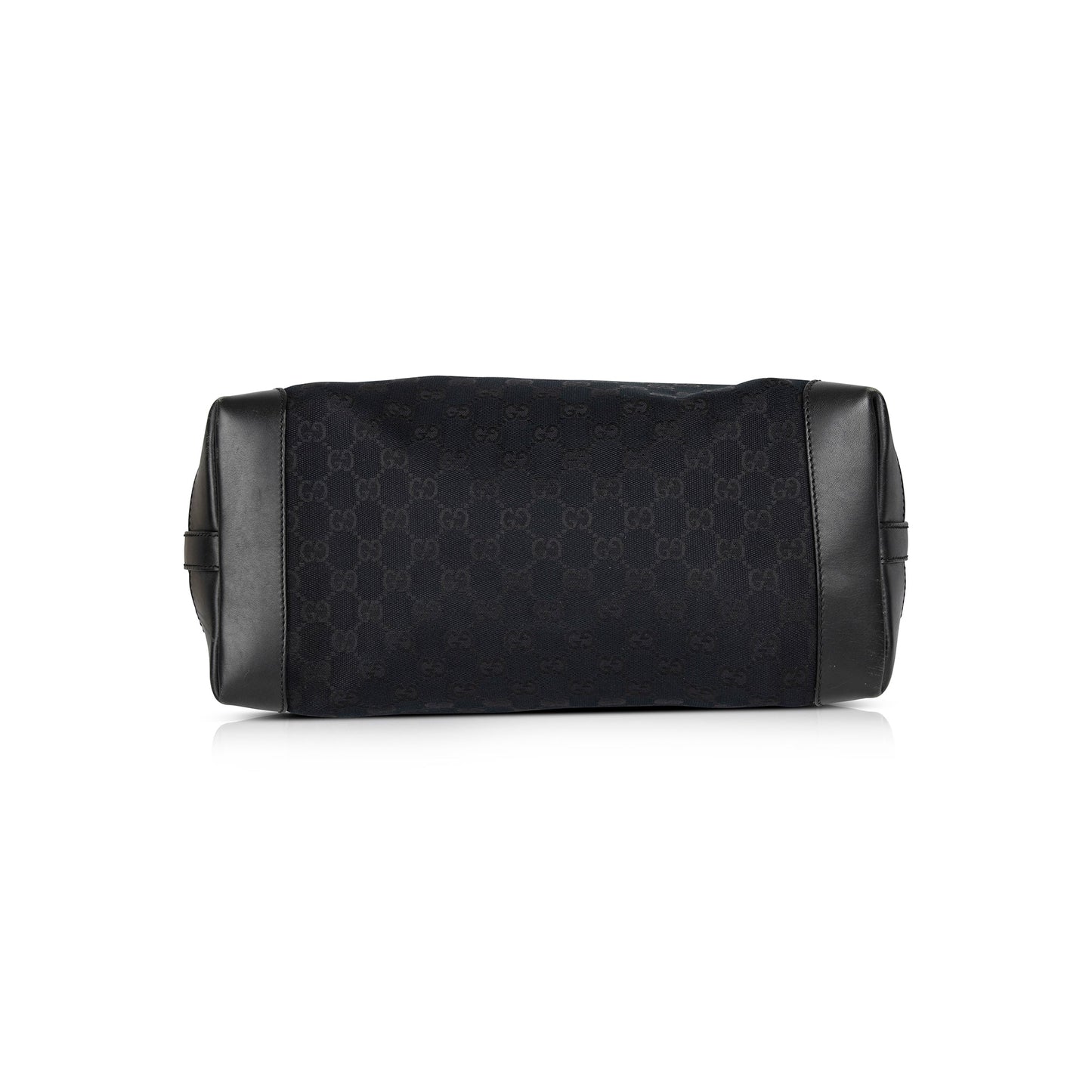 Gucci Black Medium GG Canvas Craft Tote