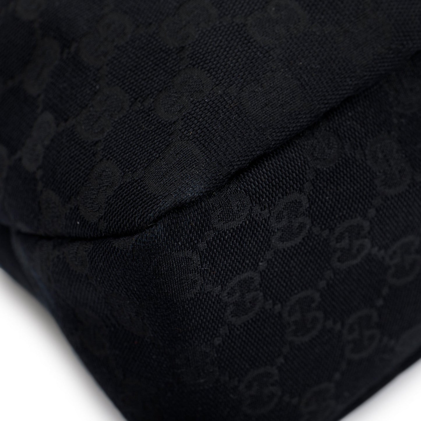 Gucci Black Medium GG Canvas Horsebit Hobo