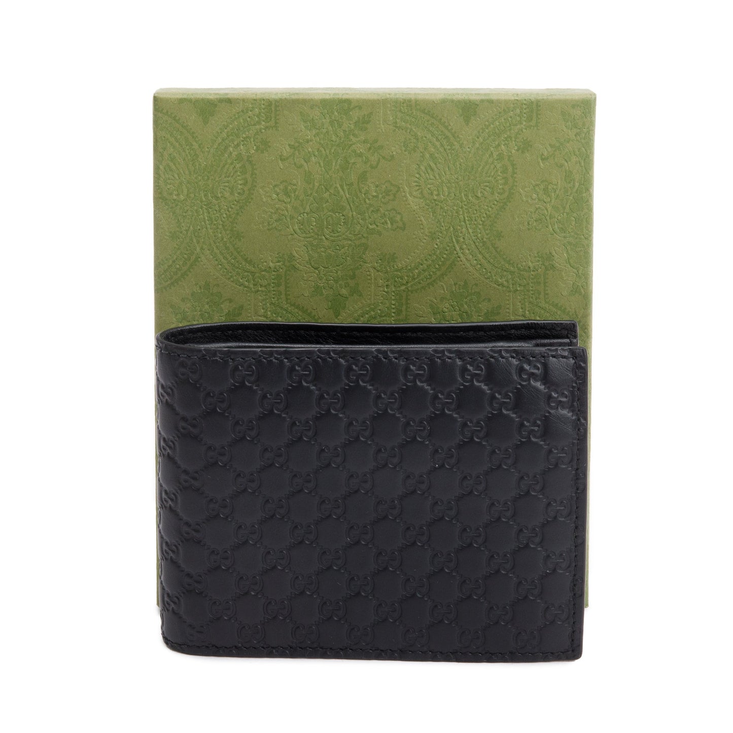 Gucci Black Microguccissima Leather Bifold Wallet