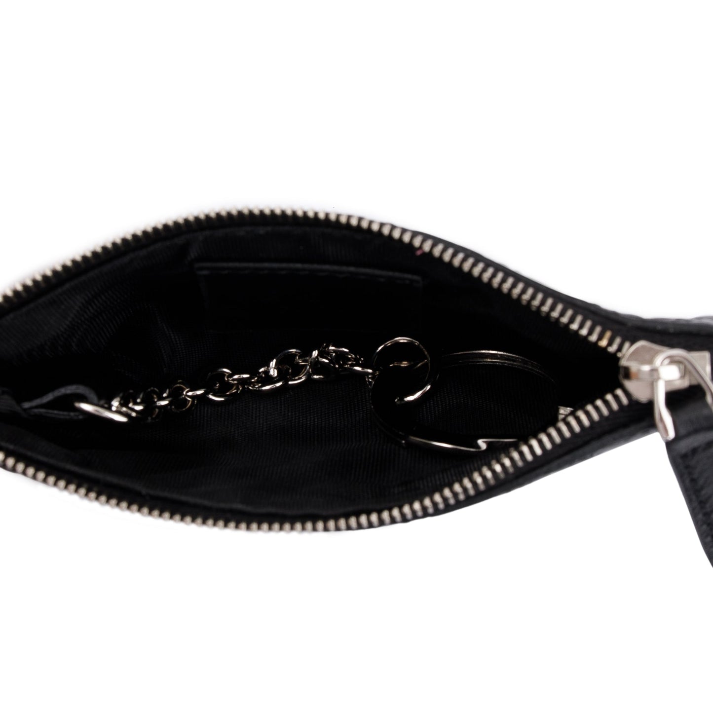 Gucci Black Microguccissima Leather Key Pouch
