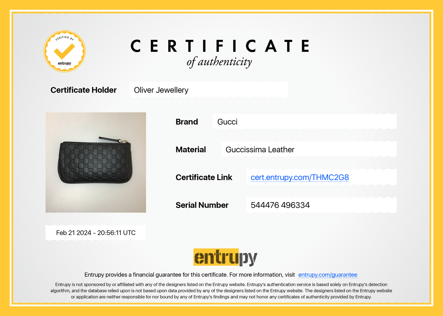 Gucci Black Microguccissima Leather Key Pouch