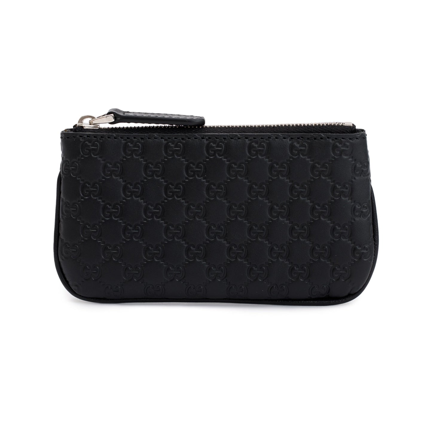 Gucci Black Microguccissima Leather Key Pouch