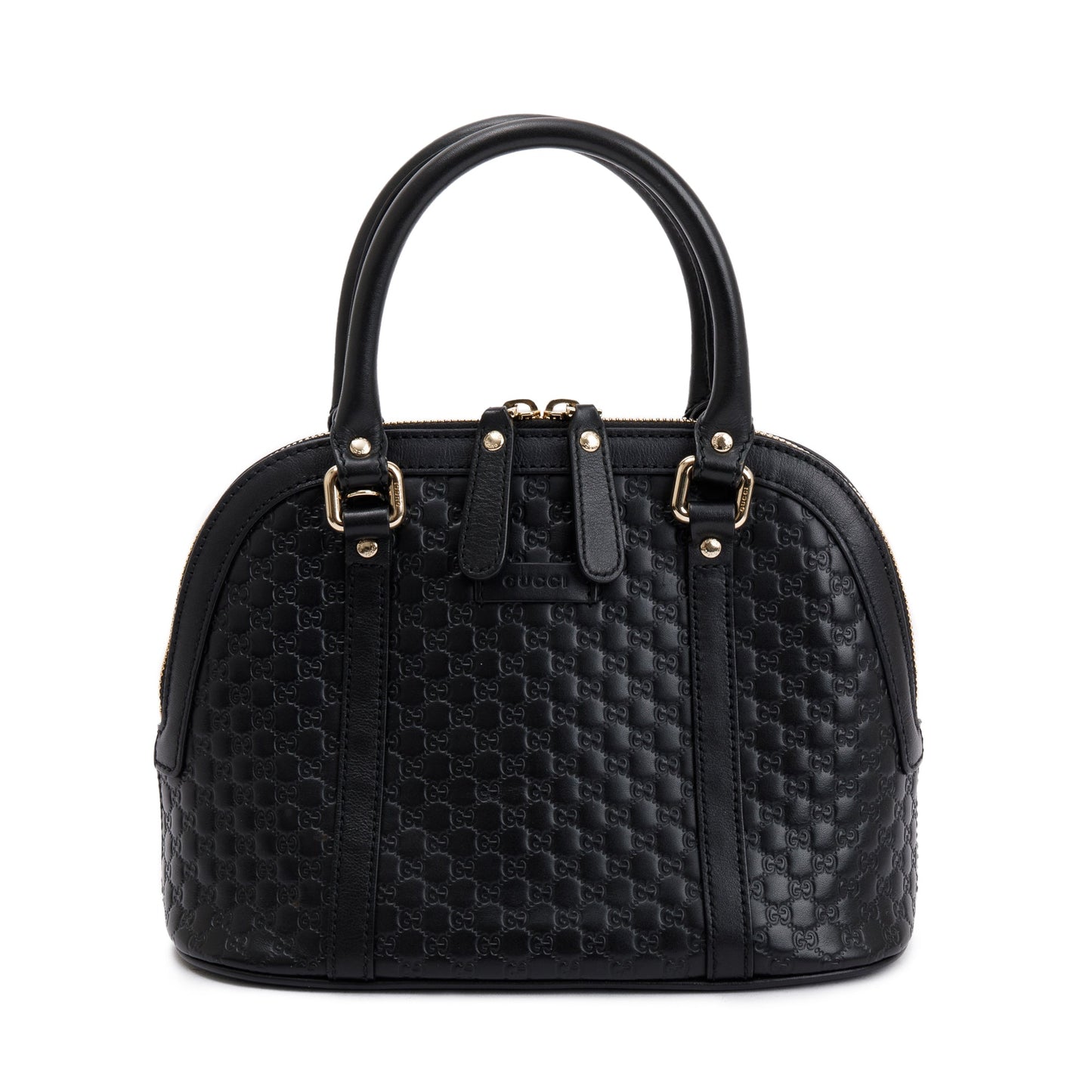 Gucci Black Microguccissima Leather Mini Dome Crossbody