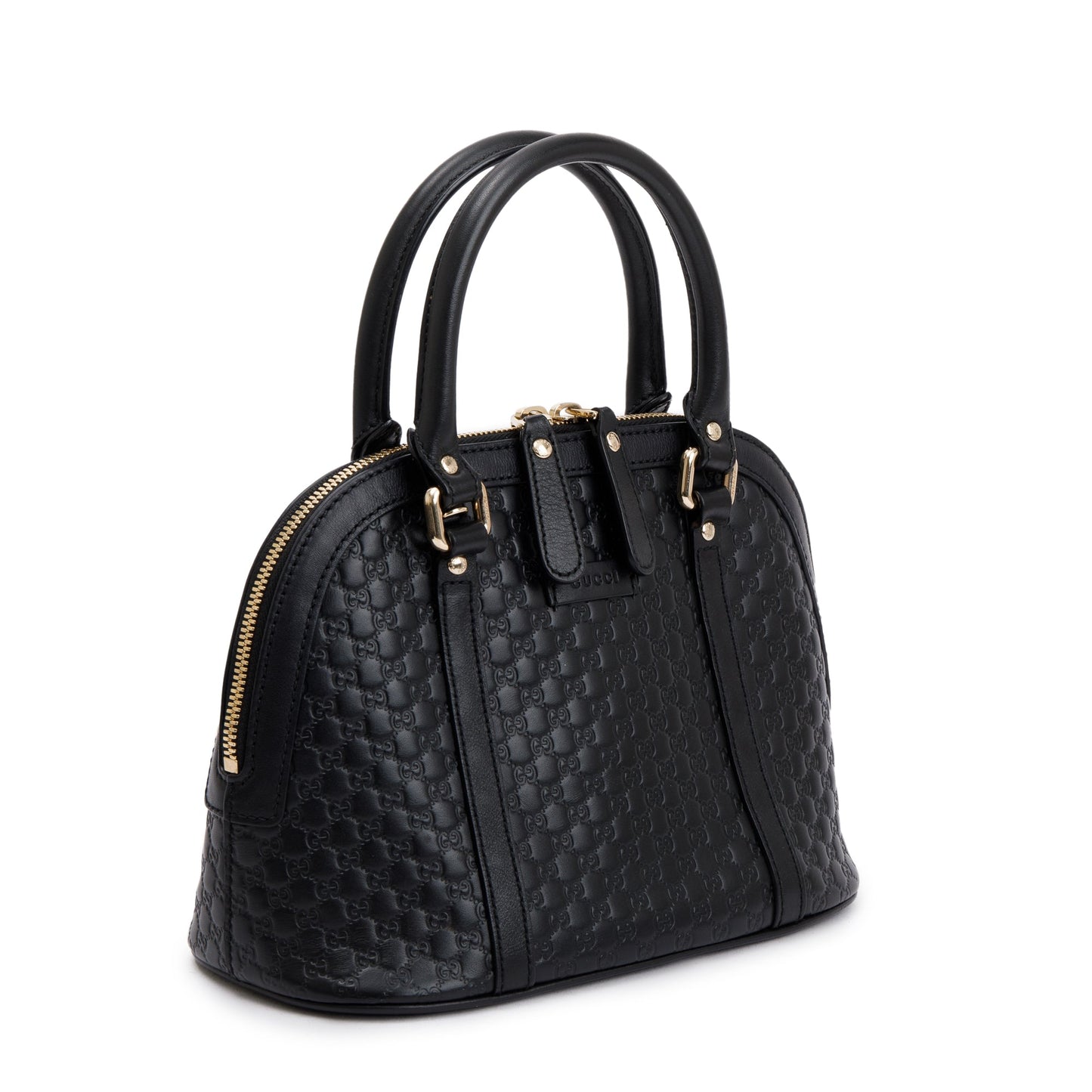 Gucci Black Microguccissima Leather Mini Dome Crossbody