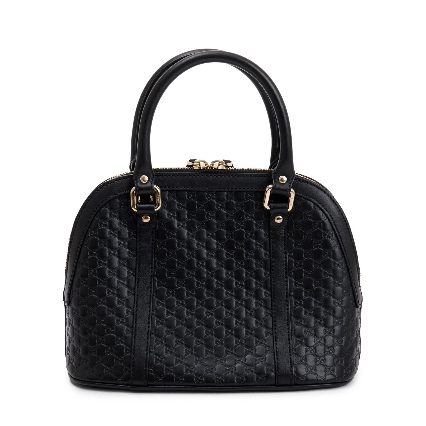 Gucci Black Microguccissima Leather Mini Dome Crossbody