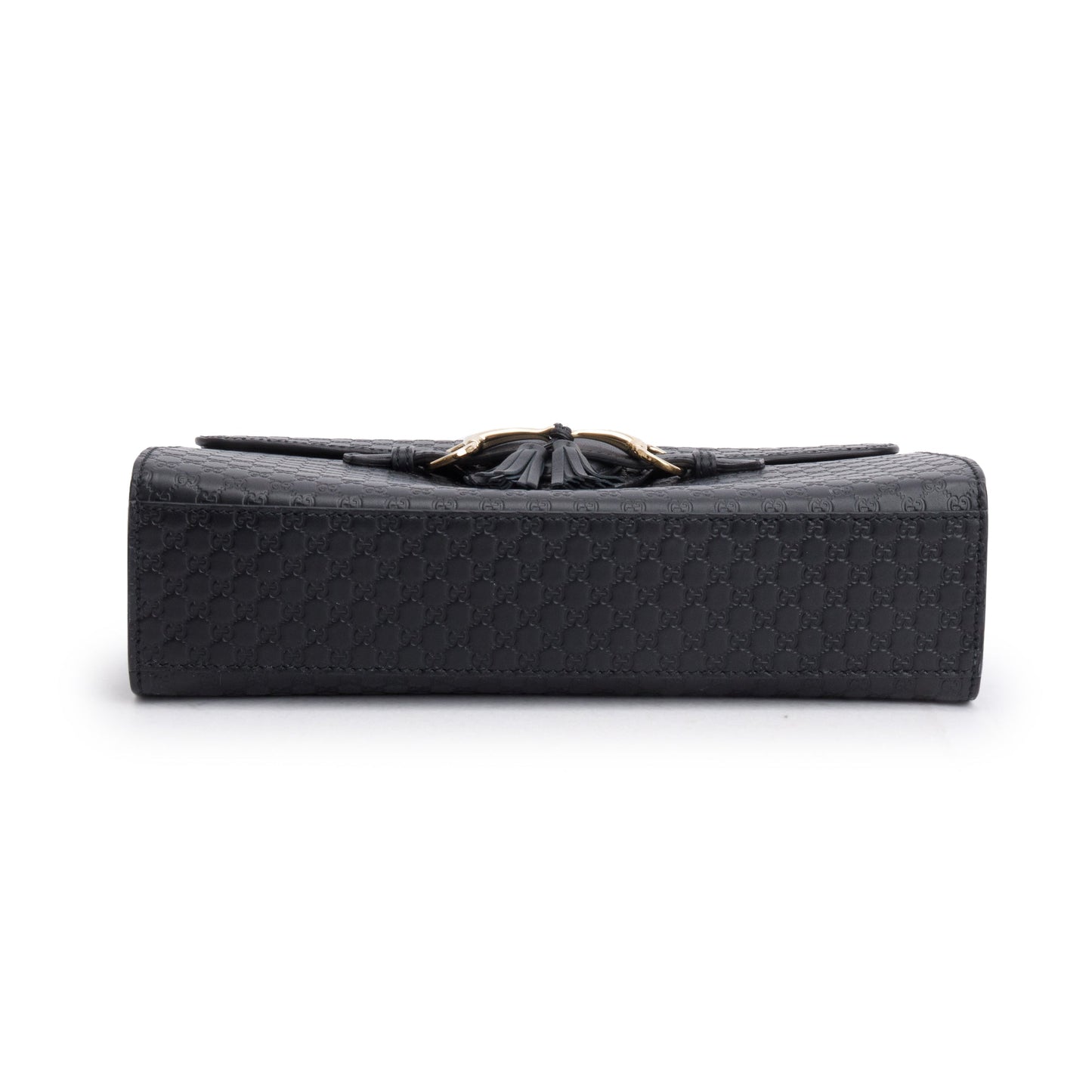 Gucci Black Microguccissima Medium Emily Chain Shoulder Bag