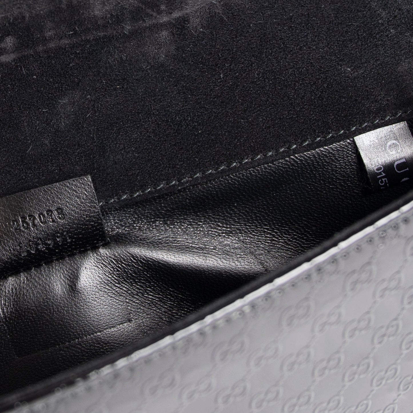 Gucci Black Microguccissima Patent Leather Broadway Clutch