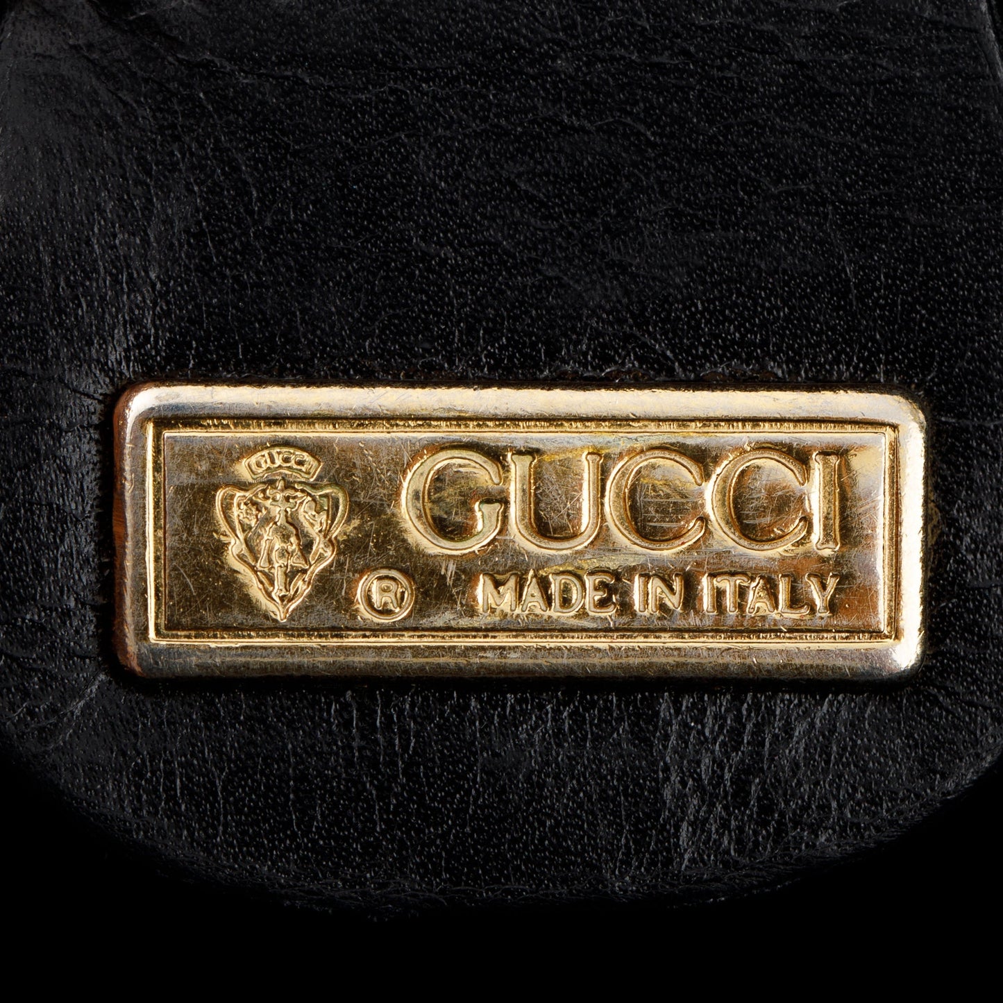 Gucci Black Patent Leather Vintage Crossbody Flap Bag
