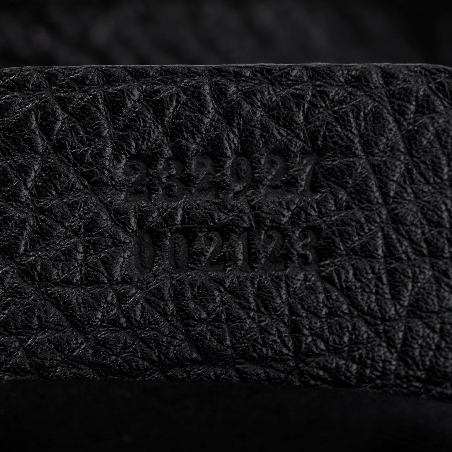 Gucci Black Pebbled Calfskin Leather Large Bamboo Bar Tote