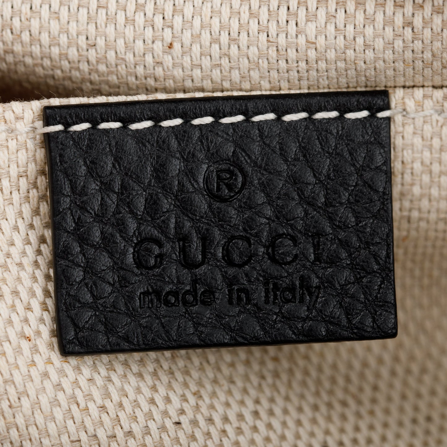 Gucci Black Pebbled Calfskin Leather Small Soho Disco Bag