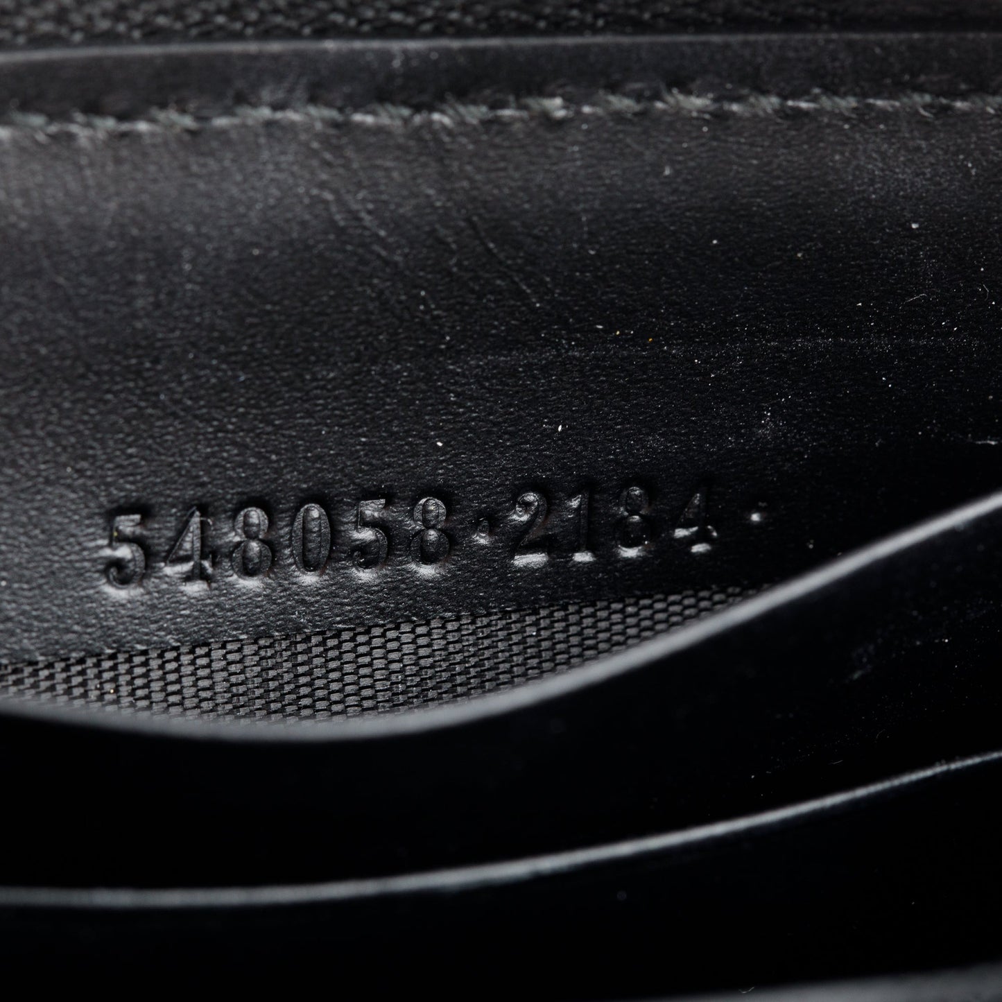 Gucci Black Signature Leather Cat Head Continental Zip Wallet