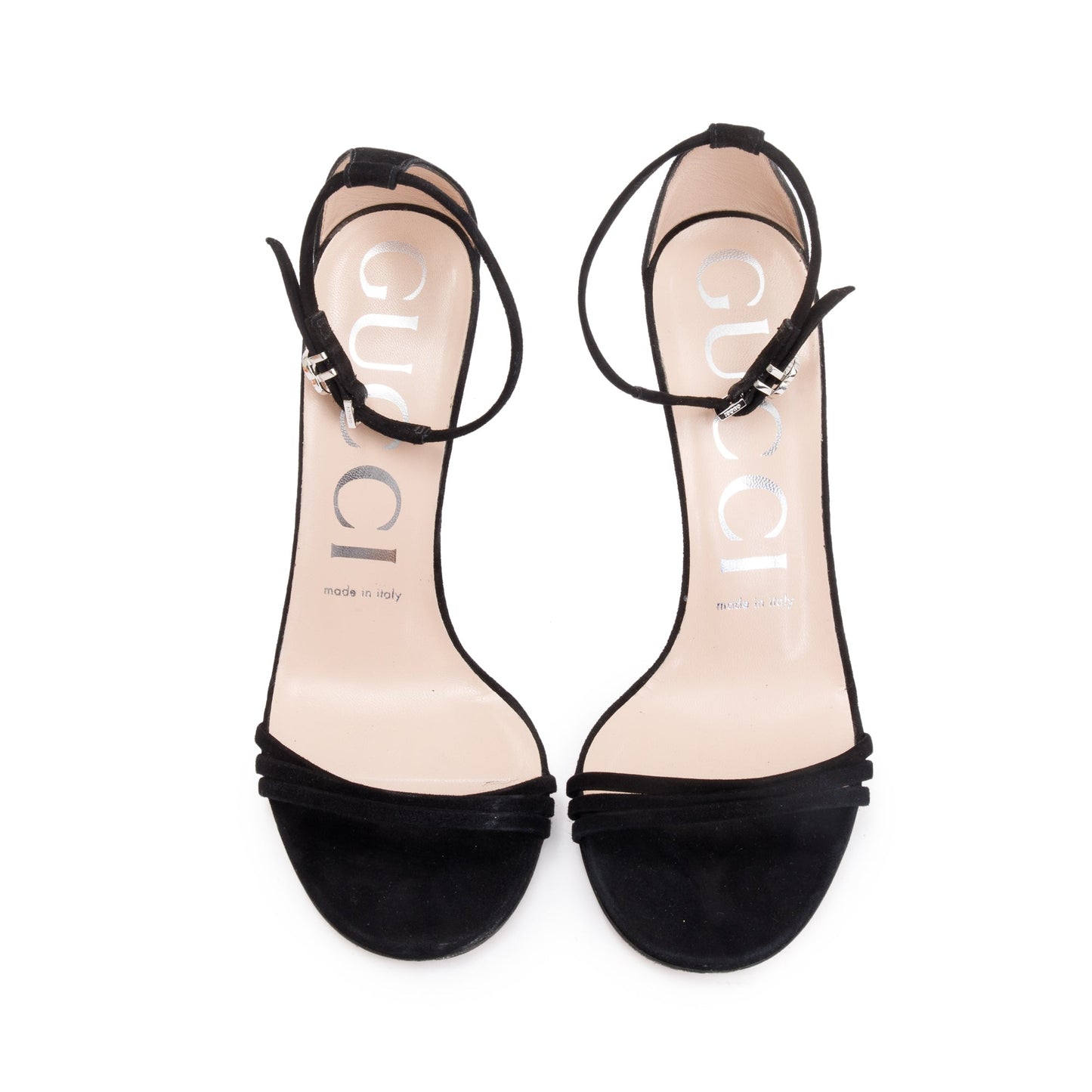 Gucci Black Suede Kid Scamosciato Sandals, Size 37