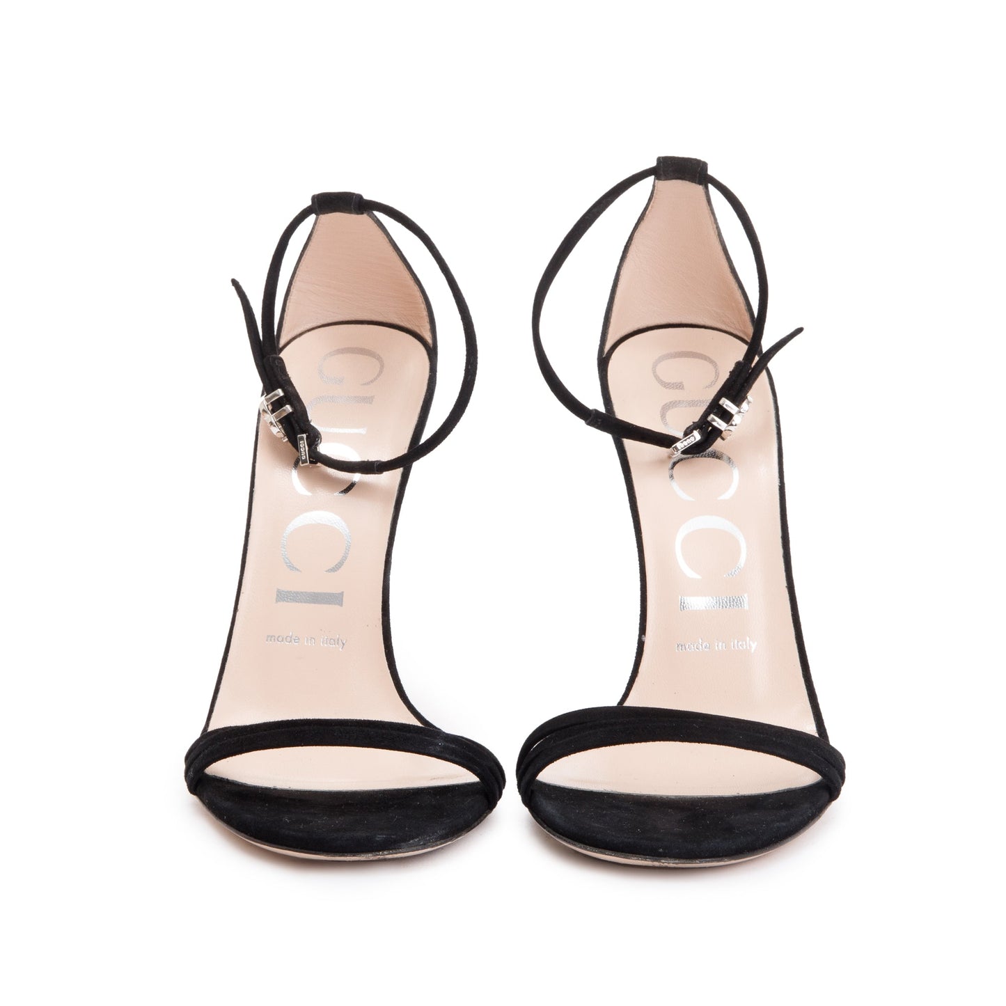 Gucci Black Suede Kid Scamosciato Sandals, Size 37