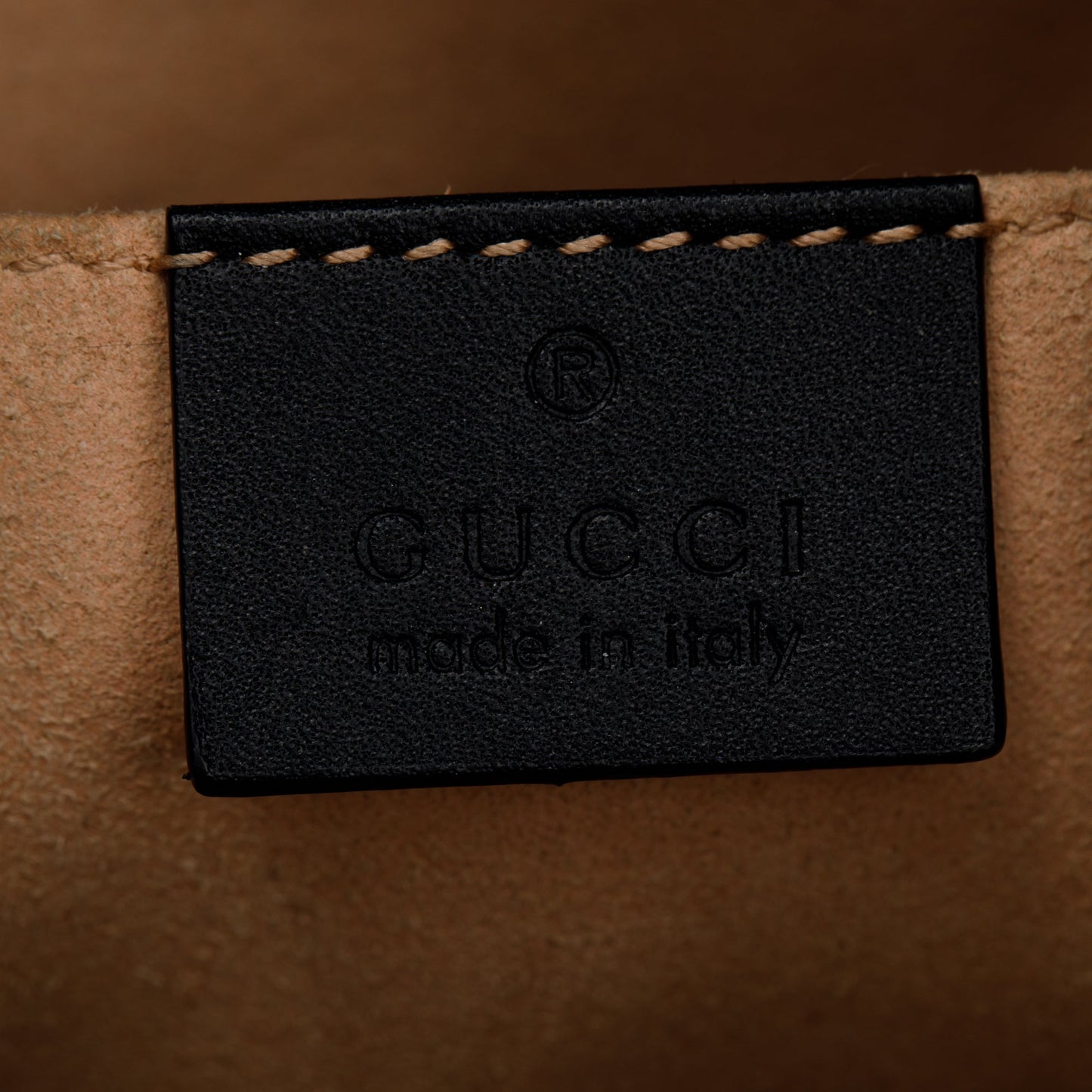 Gucci Black Suede Ophidia GG Small Bucket Bag