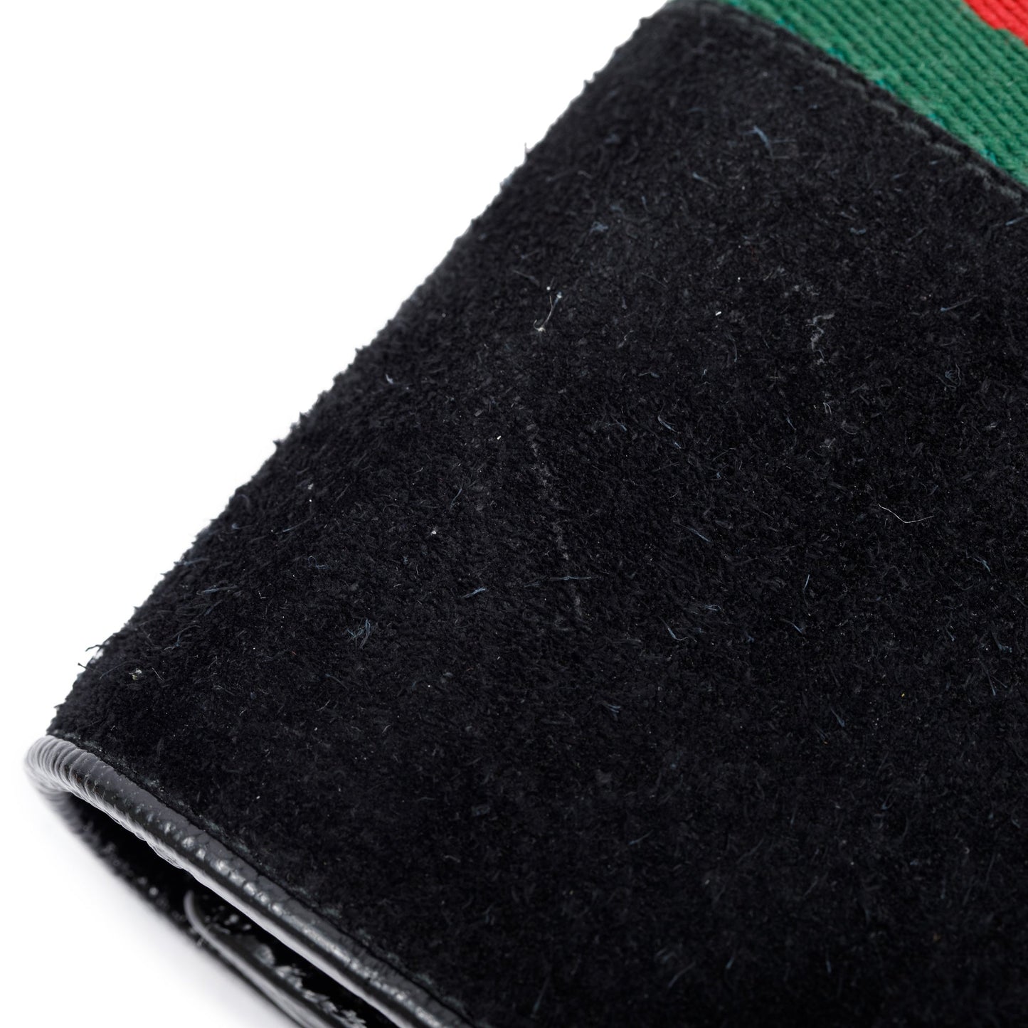 Gucci Black Suede Ophidia GG Web Wallet on Chain