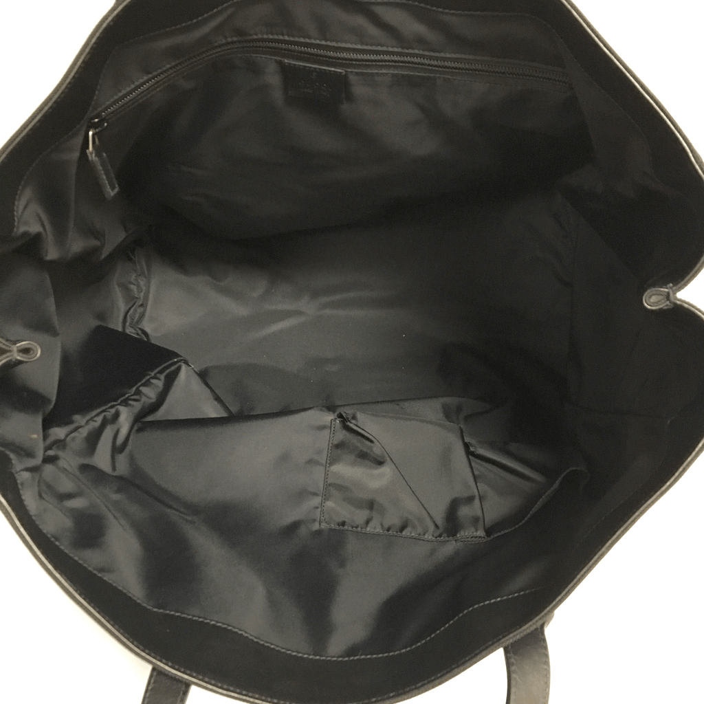 Gucci Black Techno Canvas Tote