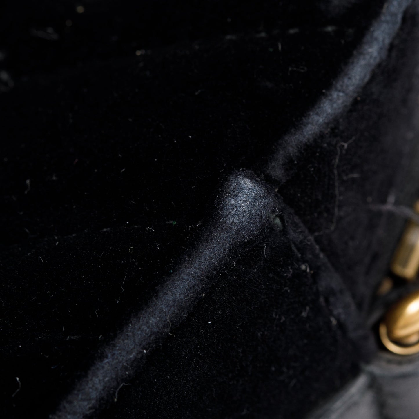 Gucci Black Velvet GG Marmont Matelasse Crystal Mini Shoulder Bag