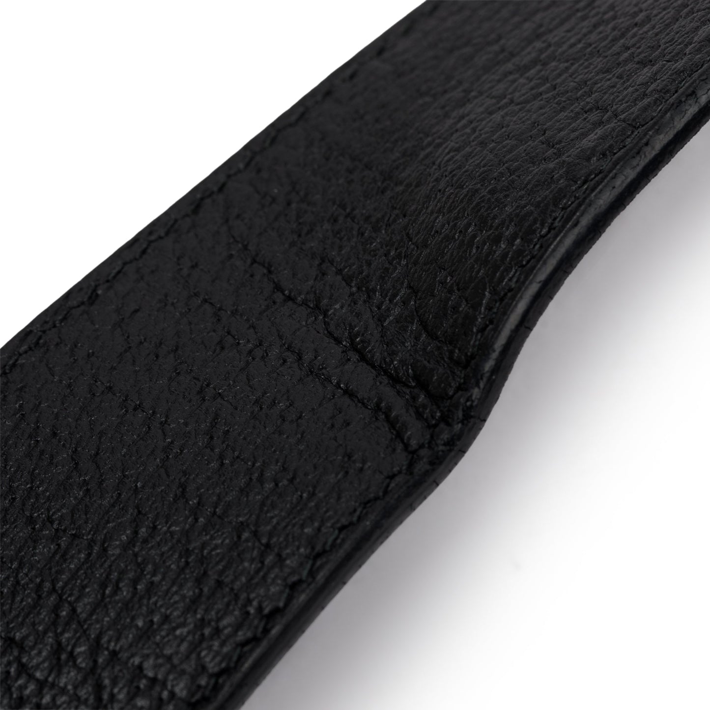 Gucci Black Wide Leather Belt with Double G Buckle 85 34