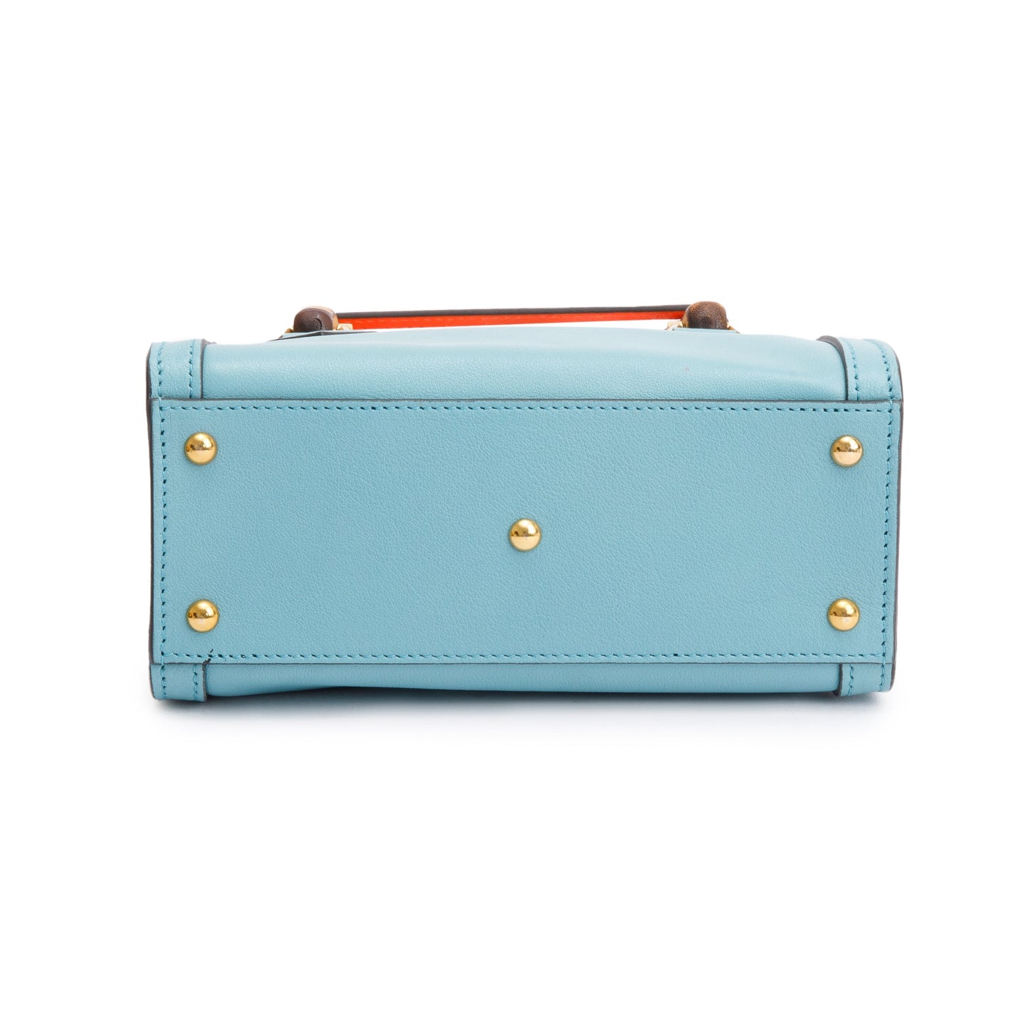 Gucci Blue Calfskin Leather Diana Mini Tote Bag