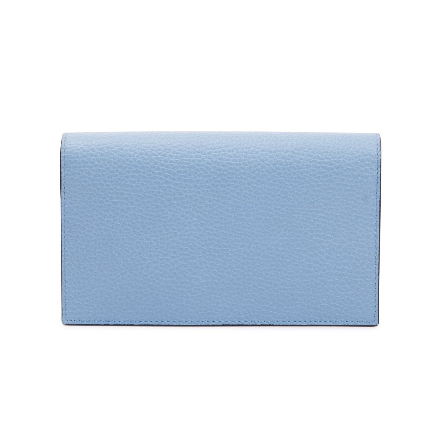 Gucci Blue Dollar Calfskin Leather Medium Betty Chain Wallet