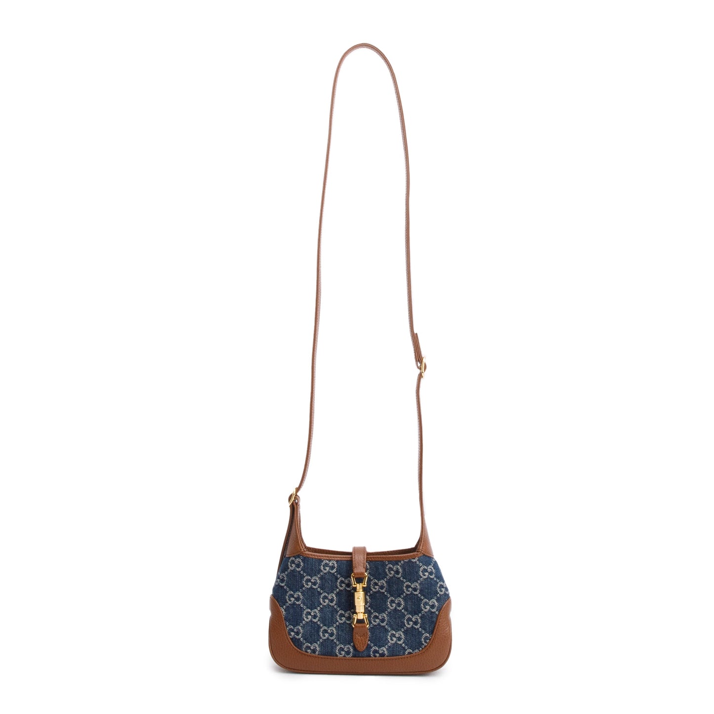 Gucci Blue GG Denim Jackie 1961 Mini Shoulder Bag