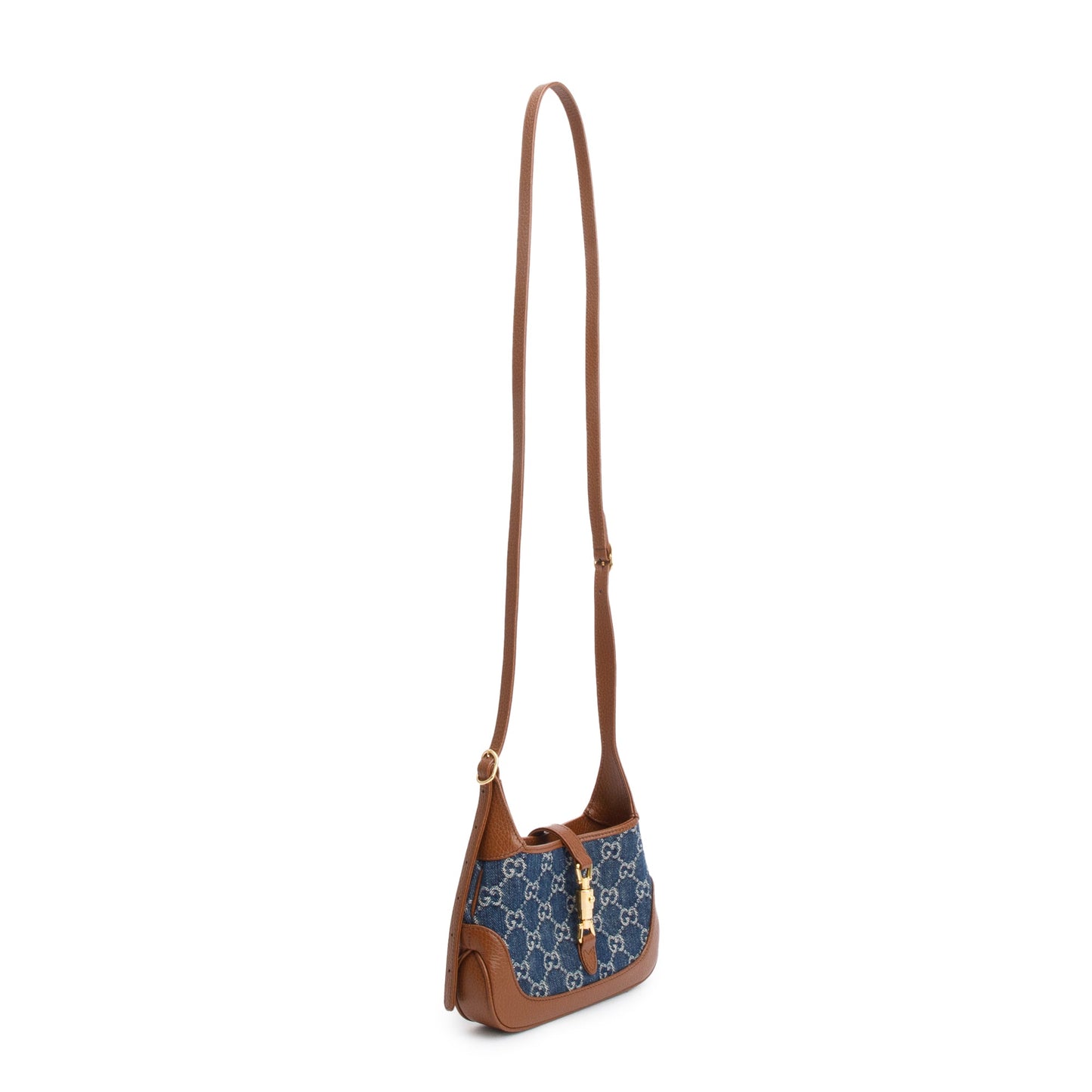 Gucci Blue GG Denim Jackie 1961 Mini Shoulder Bag