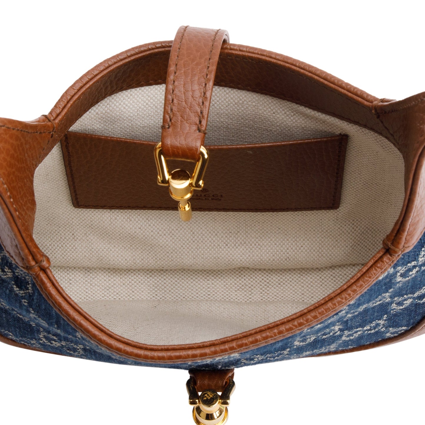 Gucci Blue GG Denim Jackie 1961 Mini Shoulder Bag