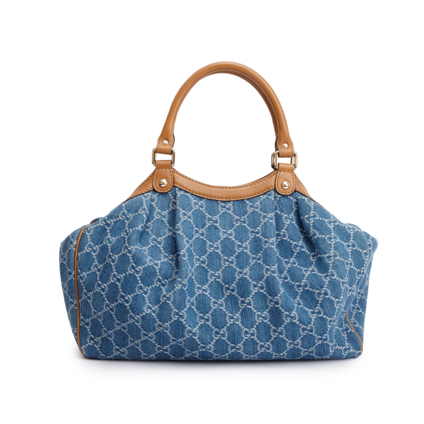 Gucci Blue GG Denim Medium Sukey Tote