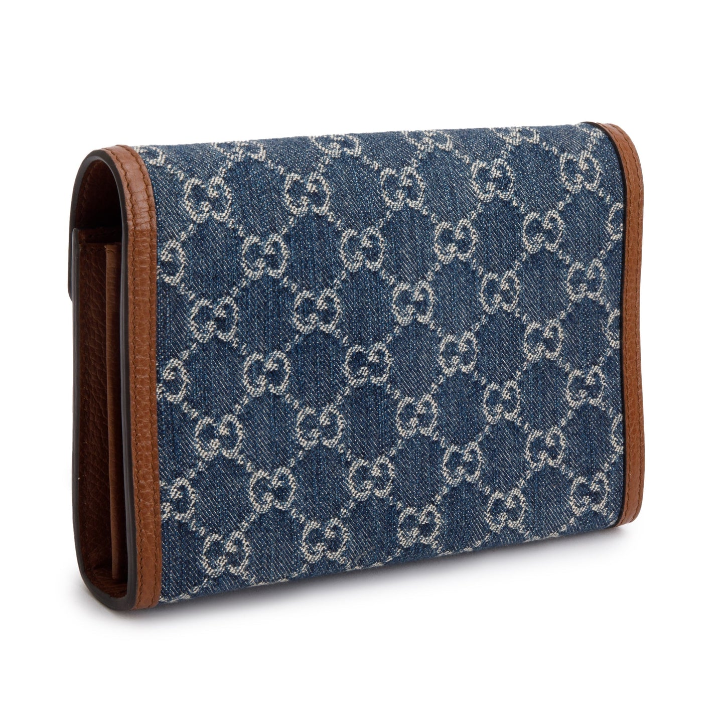 Gucci Blue GG Denim Mini Dionysus Wallet on Chain
