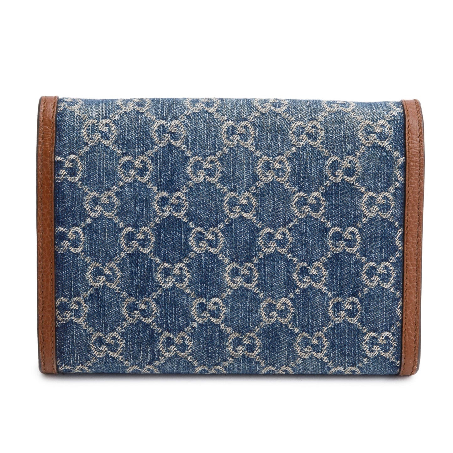 Gucci Blue GG Denim Mini Dionysus Wallet on Chain