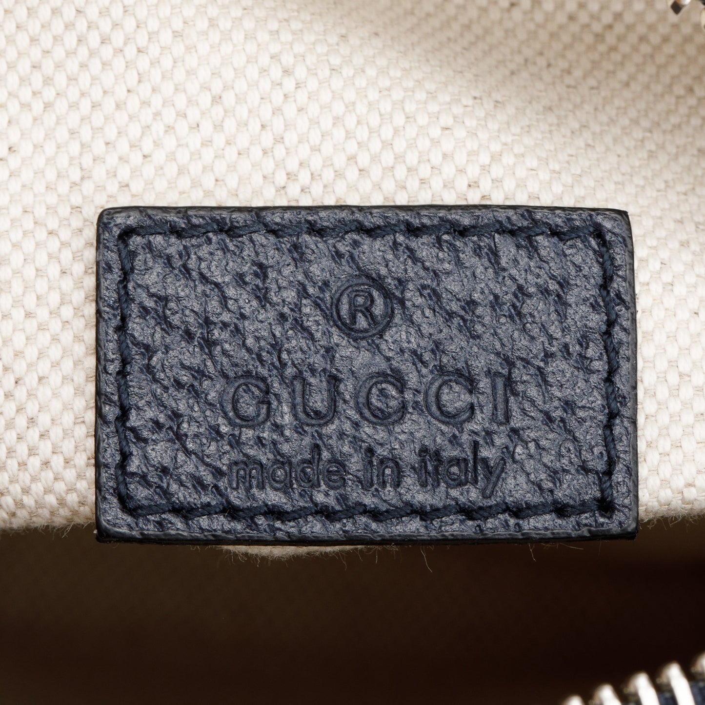 Gucci Blue GG Supreme Mini Bag with Interlocking G
