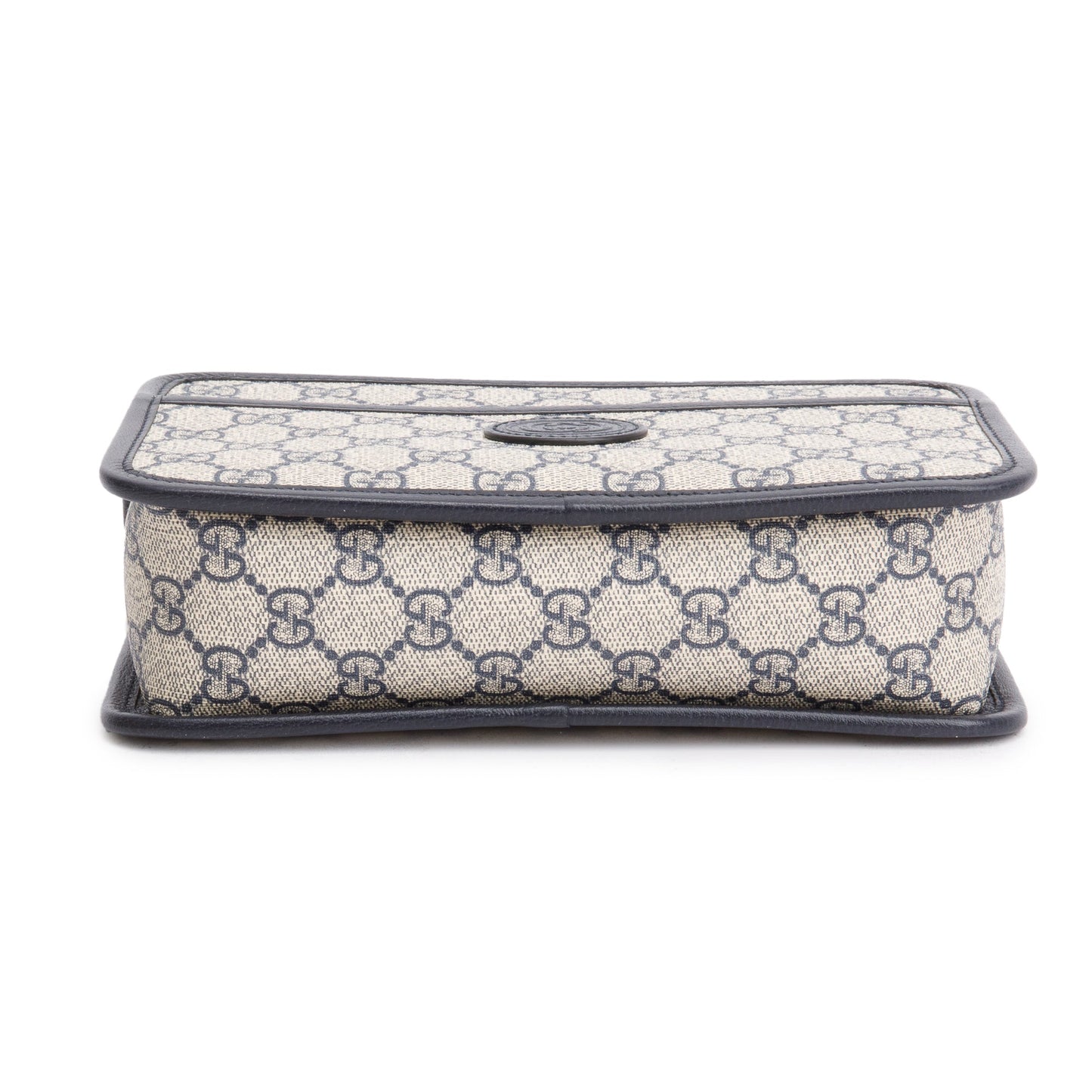 Gucci Blue GG Supreme Mini Bag with Interlocking G