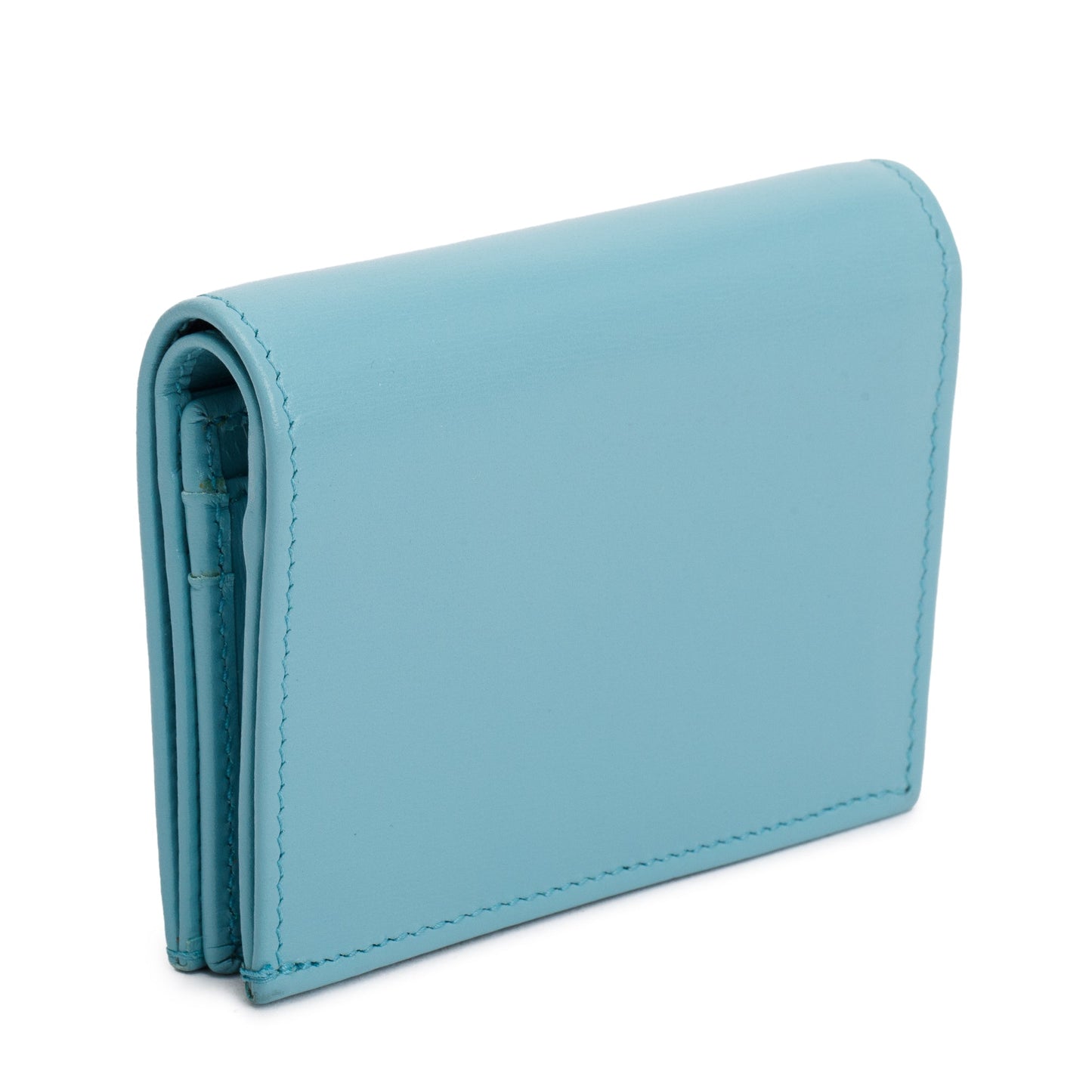 Gucci Blue Leather 1955 Horsebit Card Case Wallet