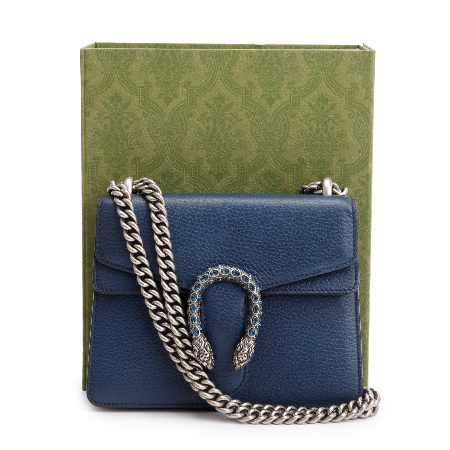 Gucci Blue Leather Dionysus Mini Shoulder Bag
