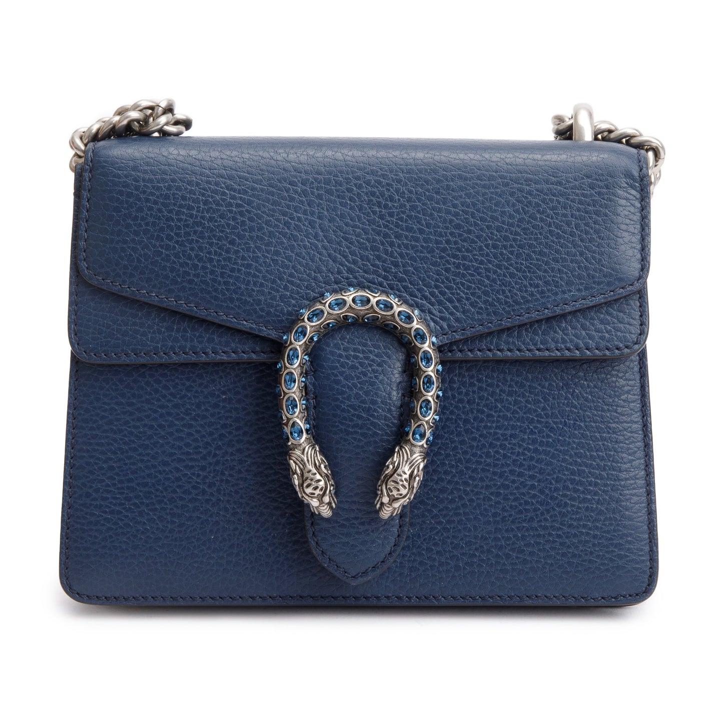 Gucci Blue Leather Dionysus Mini Shoulder Bag