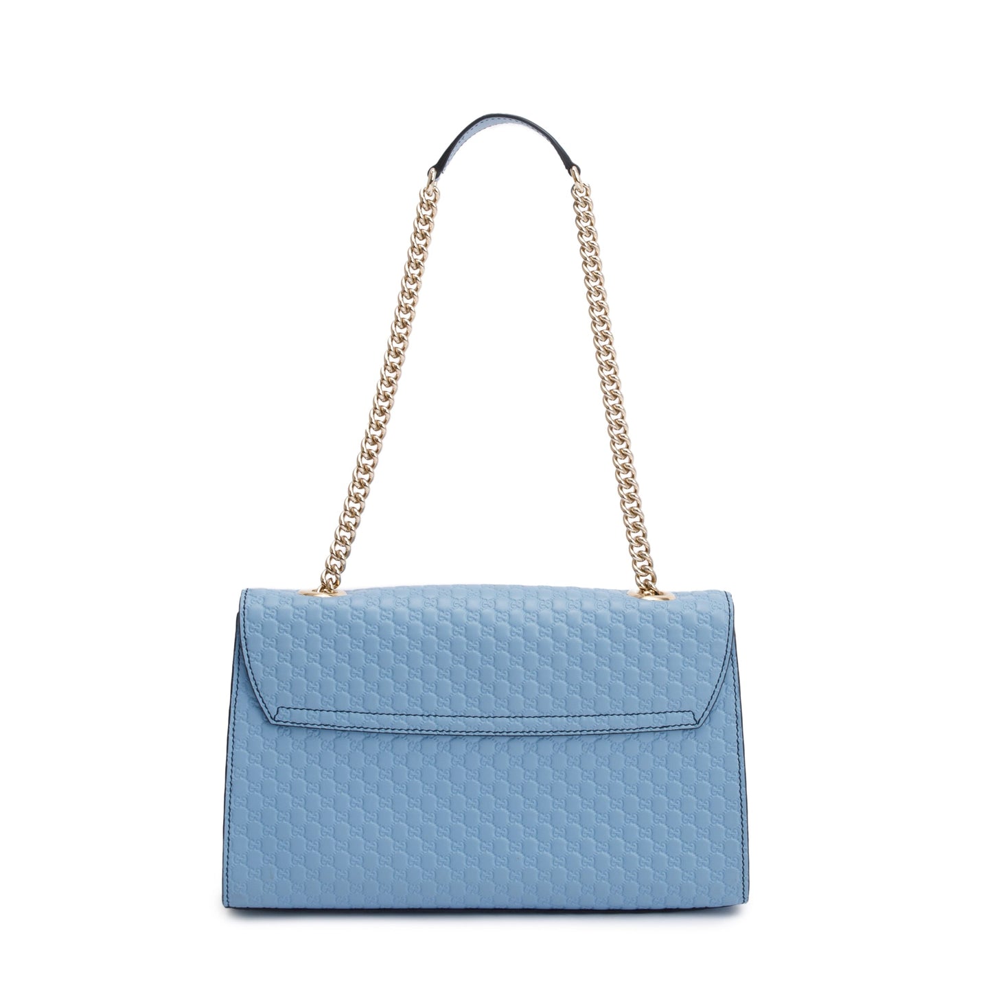 Gucci Blue Medium Microguccissima Emily Chain Shoulder Bag