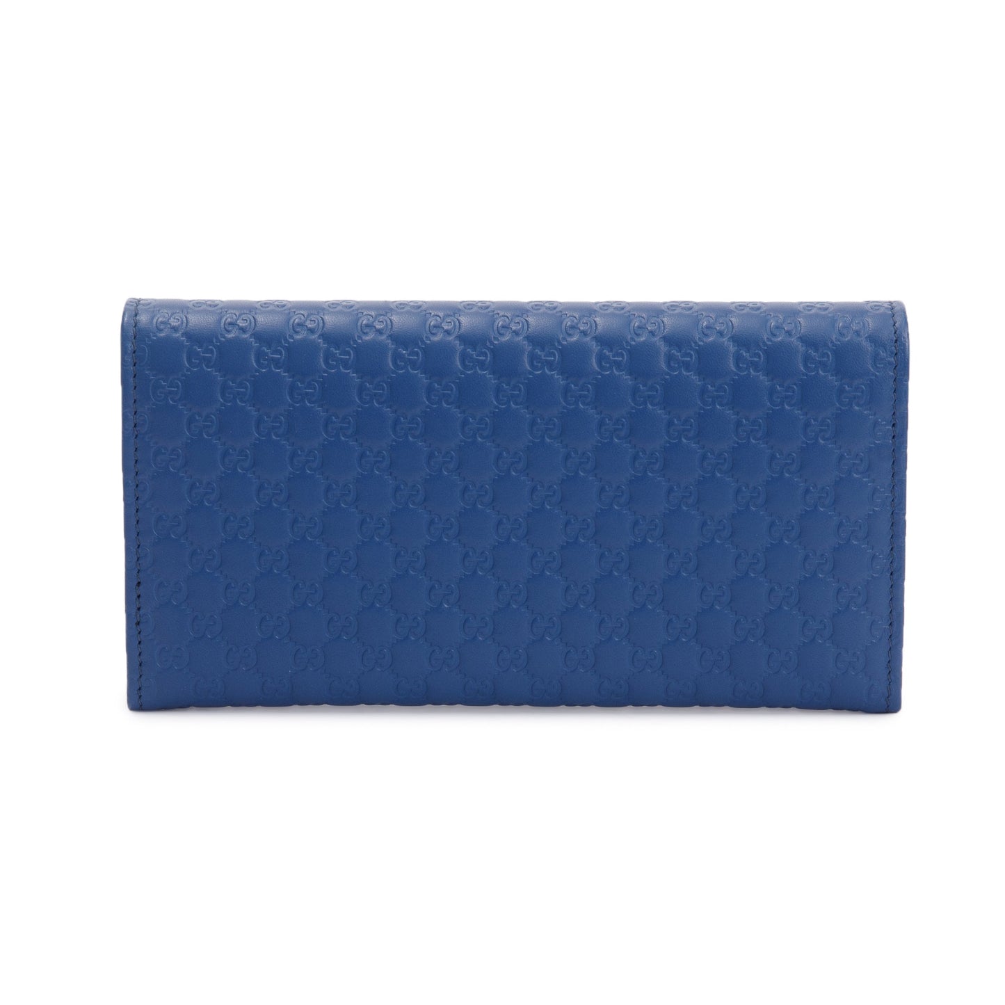 Gucci Blue Microguccissima Leather Continental Flap Wallet