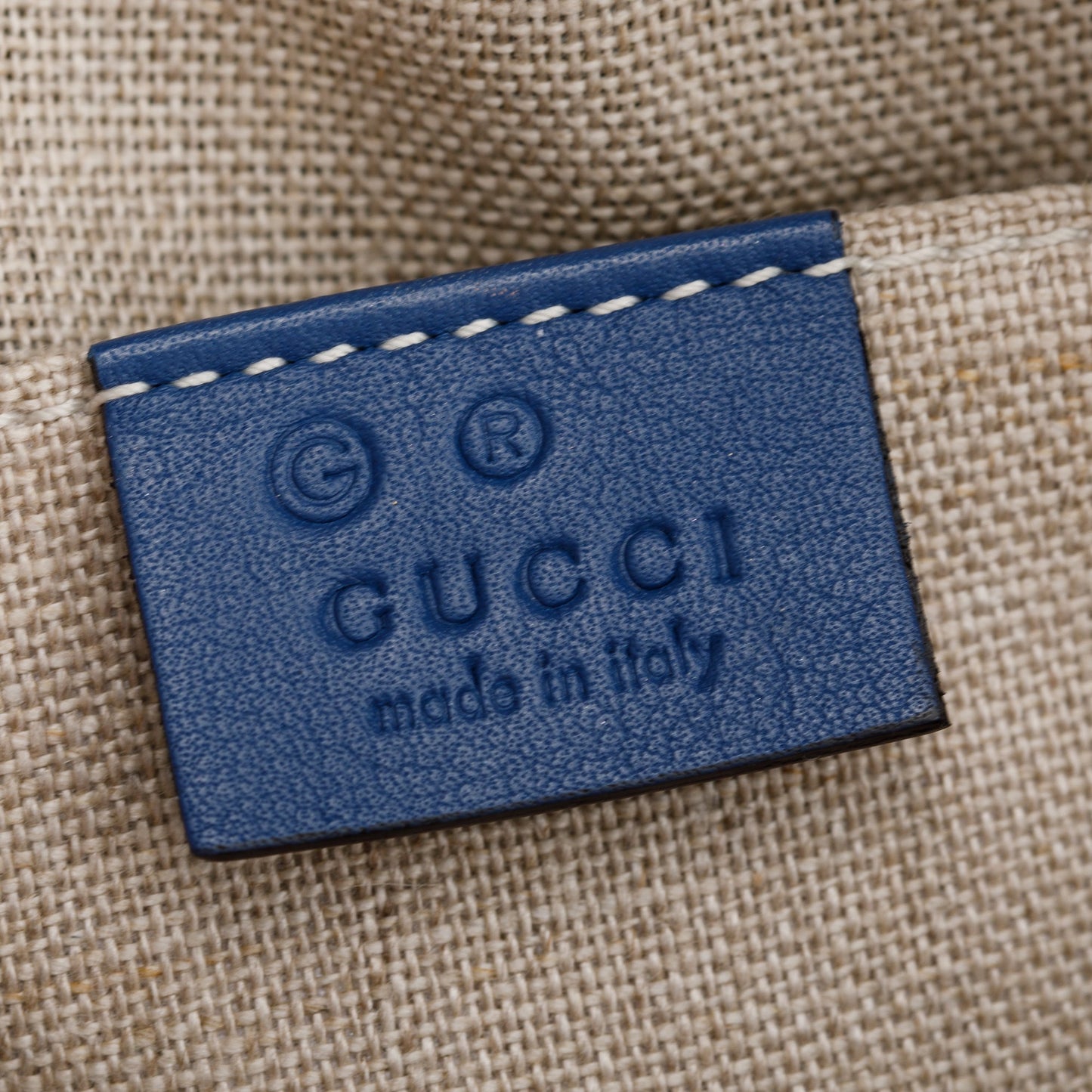 Gucci Blue Microguccissima Leather Mini Dome Bag