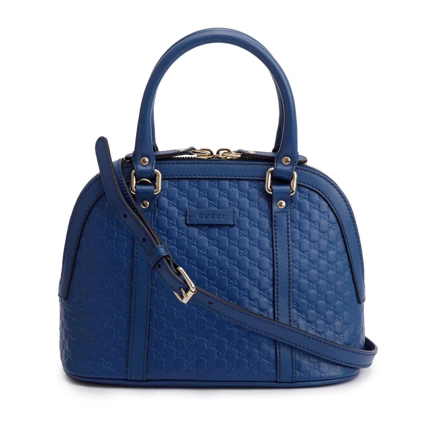 Gucci Blue Microguccissima Leather Mini Dome Bag