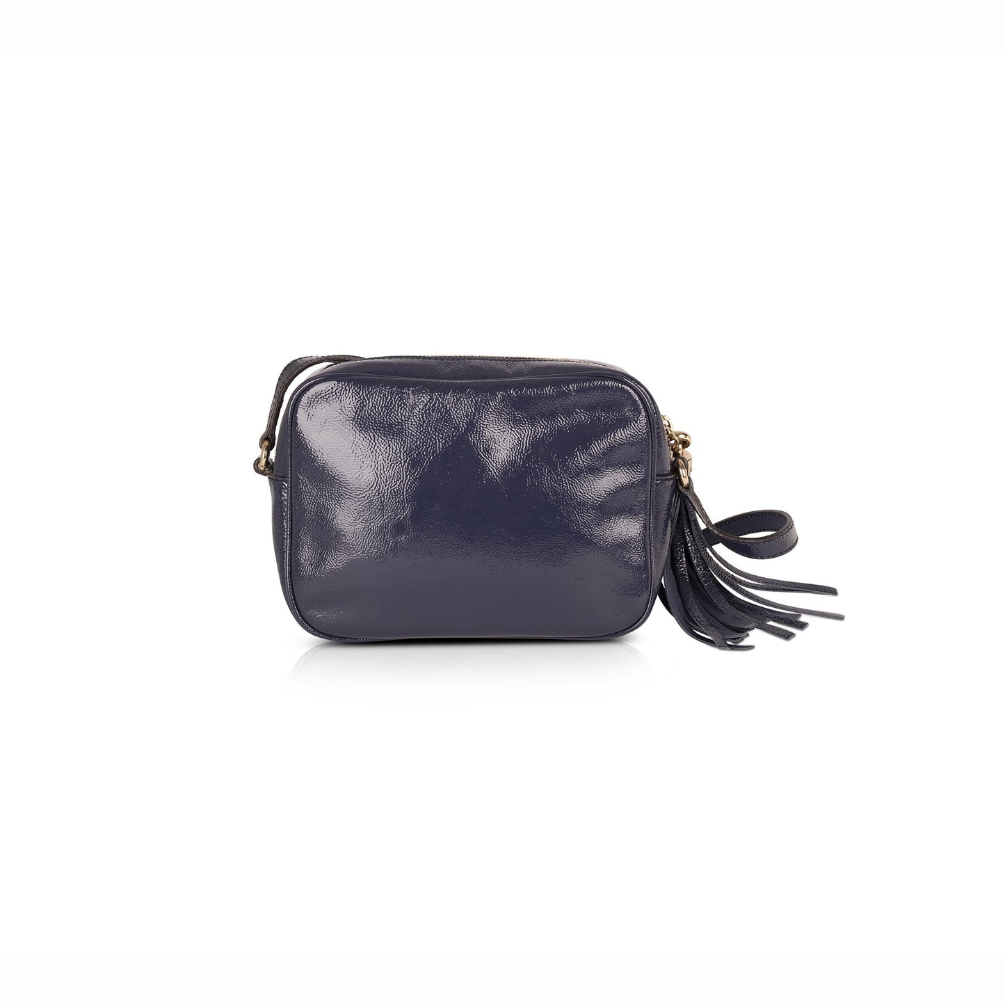 Gucci Blue Patent Soho Small Leather Disco Bag