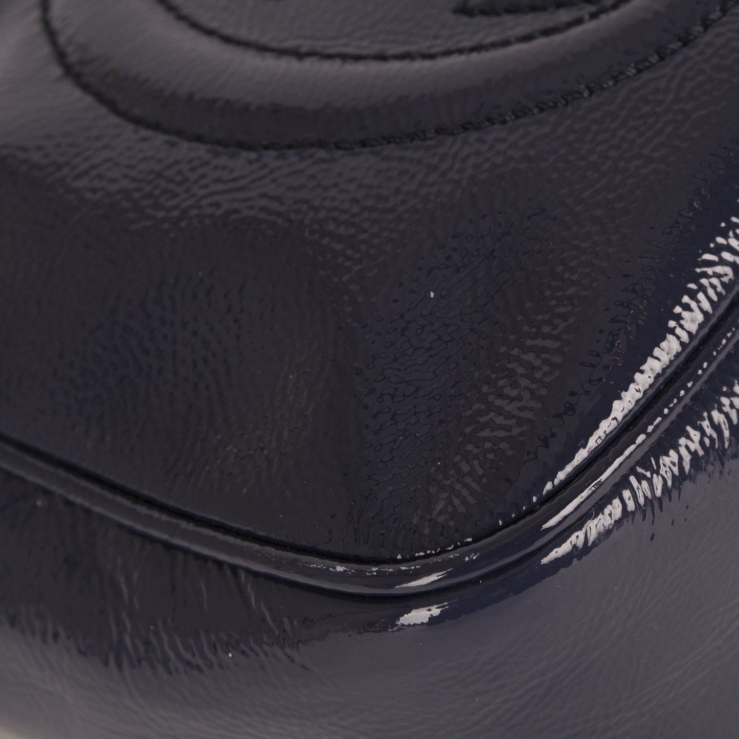 Gucci Blue Patent Soho Small Leather Disco Bag