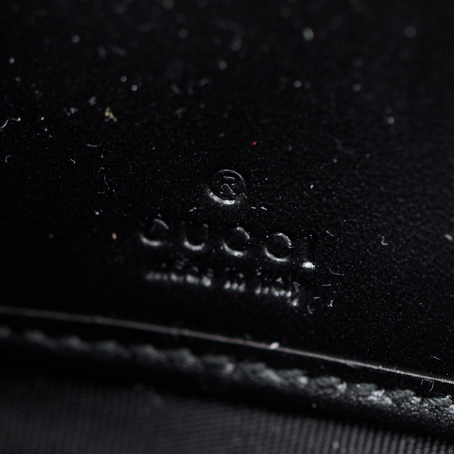 Gucci Blue Signature & Black Calfskin Leather Continental Zip Wallet