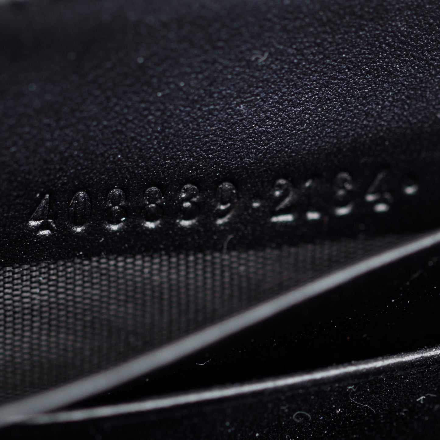 Gucci Blue Signature & Black Calfskin Leather Continental Zip Wallet