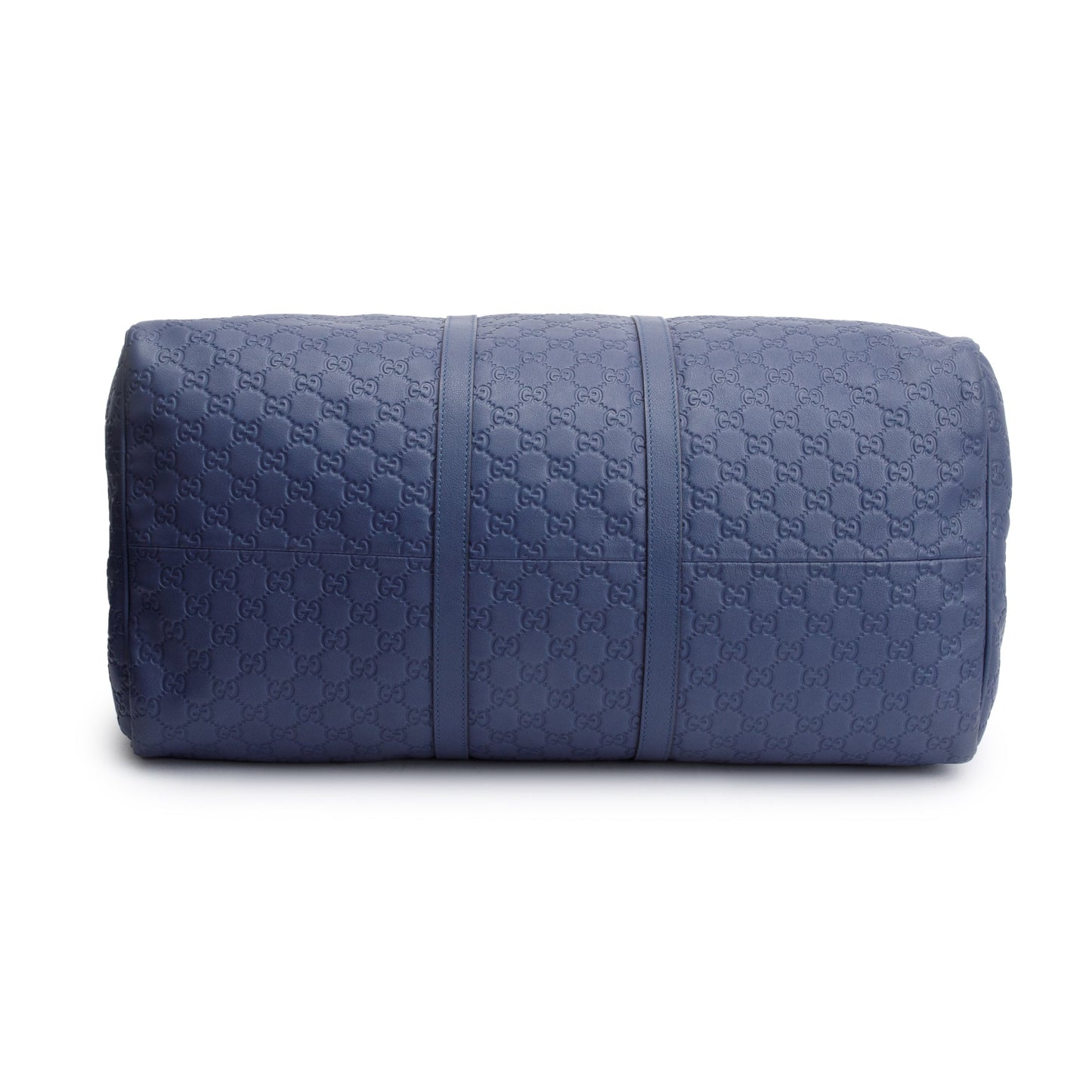Gucci Blue Signature Leather Carry-On Duffle Bag