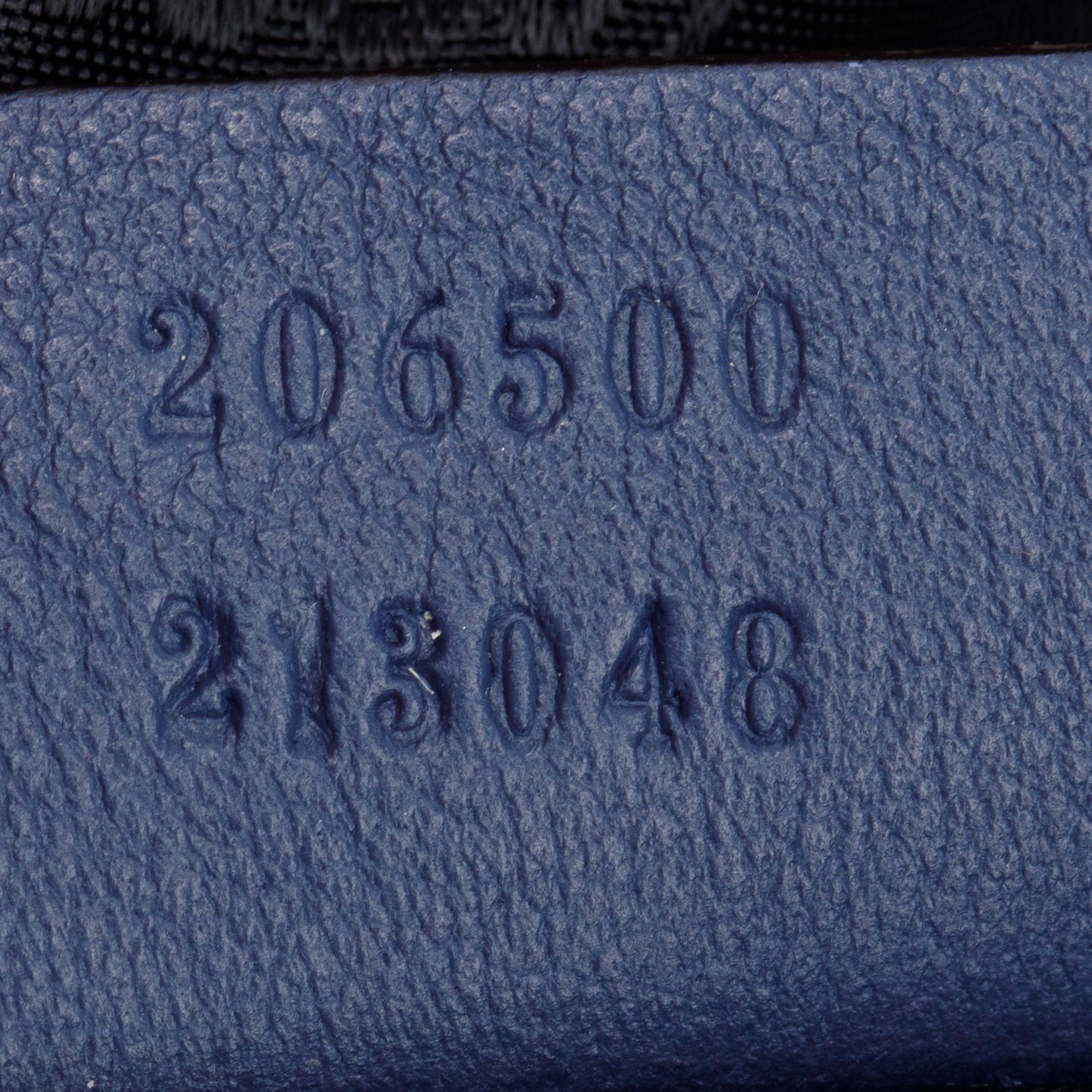 Gucci Blue Signature Leather Carry-On Duffle Bag