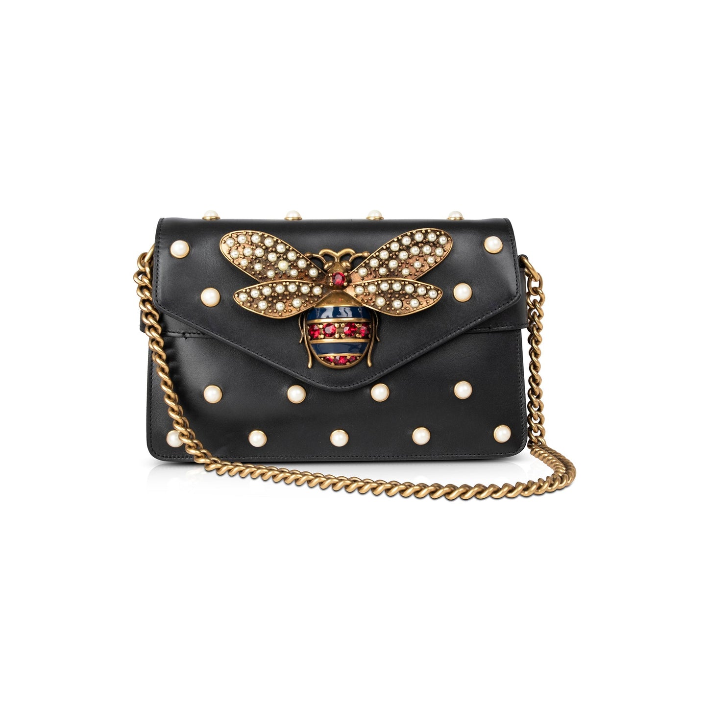Gucci Broadway Pearly Bee Shoulder Bag