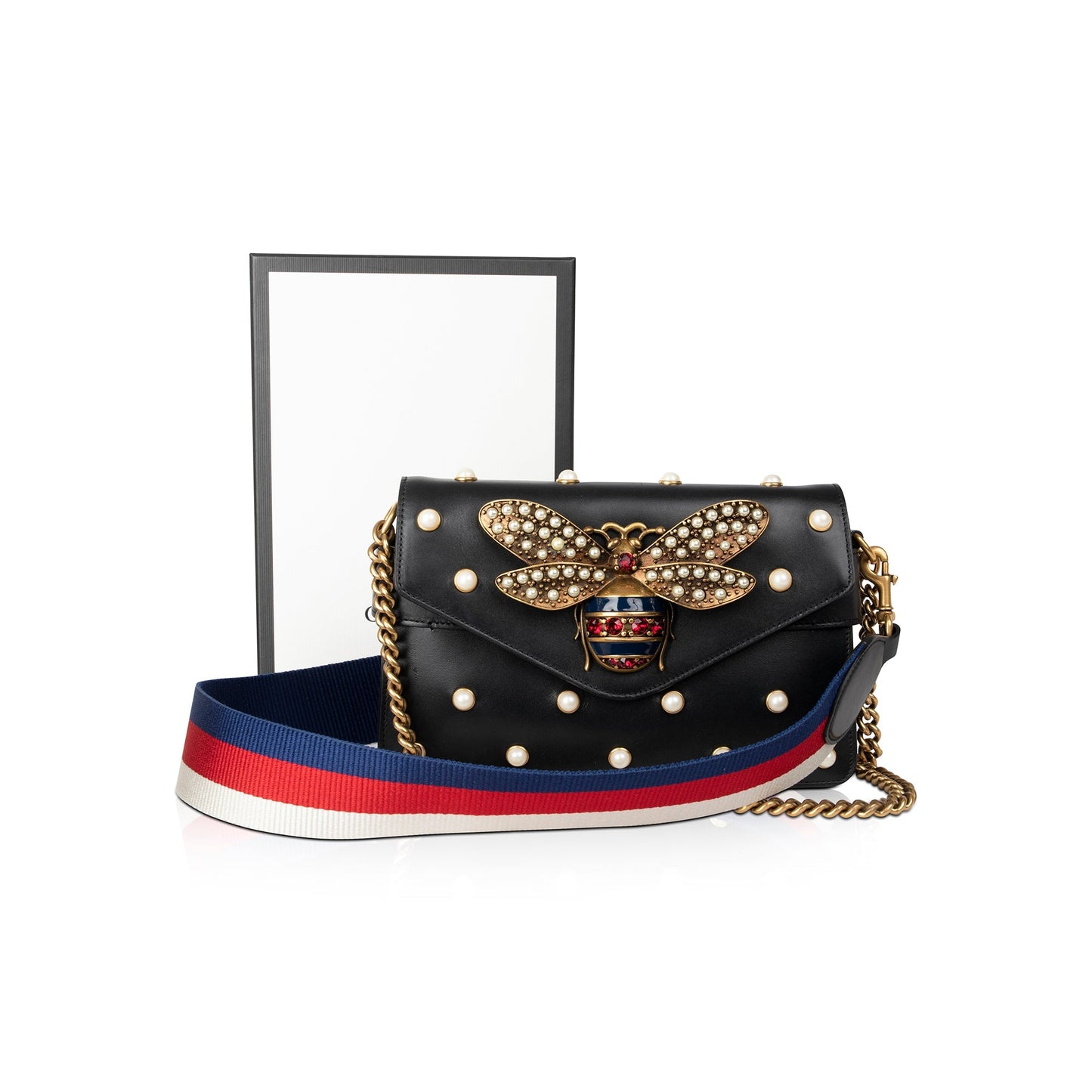 Gucci Broadway Pearly Bee Shoulder Bag